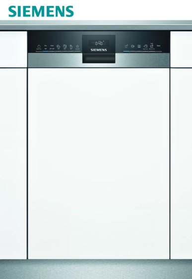 Εντοιχιζόμενο πλυντήριο πιάτων SIEMENS iQ500 SR55ZS11ME  45εκ με ζεόλιθο, HomeConnect και VarioDrawer